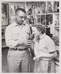 Silveira and O'Connell Laboratory at the Sonoma County Fair, Santa Rosa, California, October 31, 1954