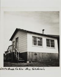 Lester Banks' cabin, Bodega Bay, California, 1940