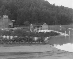 Surry Inn during the flood of 1955-56, Guerneville, California