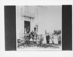 First student body and faculty of the Petaluma High School, Petaluma, California, 1873