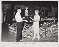 Windsor Farm Bureau exhibit at the Sonoma County Fair, Santa Rosa, California, 1971