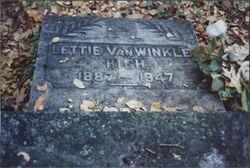 Tombstones at Faught Cemetery