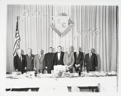 Groups at Knights of Columbus golden jubilee dinner, Santa Rosa, California, 1958