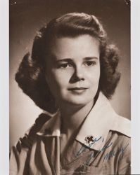 Portrait of Mary McGregor in an American Red Cross uniform, circa 1941