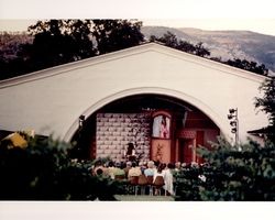 Watching a play at Mondavi Winery