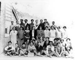 Geyserville Grammar School seventh and eighth grade students