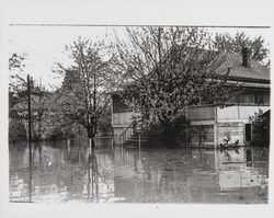 Streets of Guerneville during flood of Dec. 1937