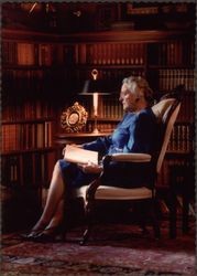 Helen Finley Comstock age 85 in her home at 767 Mendocino Avenue, Santa Rosa, California, 1984