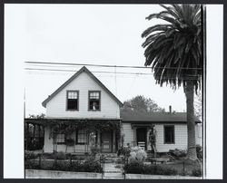 Two views of one of Petaluma's earliest homes