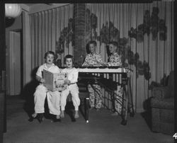 Children of John Jenkins singing, Santa Rosa, California, 1957