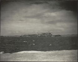 Front view of Alcatraz, California, 1920s