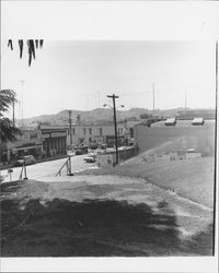 Looking southeast from Hill Plaza Park, Petaluma, California, 1968