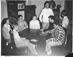 Student Council meeting, Petaluma, California, 1949