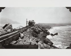 Construction of the jetty at the mouth of the Russian River at Jenner, California, September 13, 1931