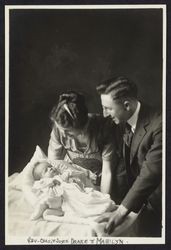 Baby Mary Lynn Drake and her parents, Santa Rosa, California, 1923