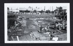 Preliminary slab work on the Sonoma County Library building