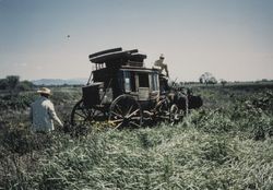 Stage coach near Santa Rosa Creek