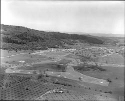 Aerial view of Oakmont and Oakmont golf course, Santa Rosa, California, July 16, 1969