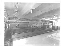 Processing dairy products at Petaluma Cooperative Creamery, Petaluma, California, 1963
