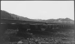 Flood damage to the North West Pacific tracks between Healdsburg and Hopland