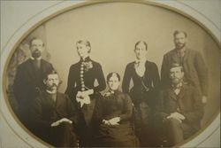 Portrait of Abraham and Naomi Ward's children, Petaluma, California(?), about 1885