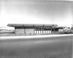 Exterior views of the Northwest Regional Branch Library, Coddingtown, Santa Rosa, California, May 26, 1971