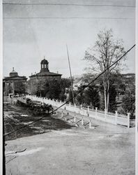 Old Plaza and Court House, Santa Rosa, California, 1880