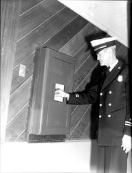 Fire Chief James (Slim) Eaglin, Petaluma, California, about 1960