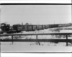 Rail freight on its way to the Steamer Gold landing and on to San Francisco, Petaluma, California, 1915