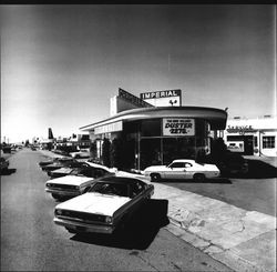 Display of Duster automobiles at Zumwalt dealership