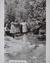 Wood and White families at Ninemile Canyon in the Rocky Mountains, Montana, 1921