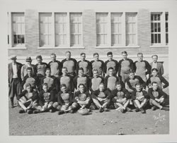 Bone Crushers football team portrait, Santa Rosa, California, about 1928