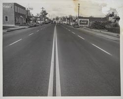 Looking north on Main Street, now Petaluma Bloulevard North, Petaluma, California, 1954
