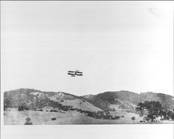 Fred Wiseman flying his plane over Rincon Valley