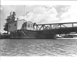 D Street Bridge over the Petaluma River, Petaluma, California, from the north, about 1972