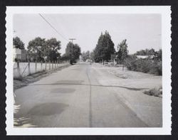 Clover Drive, Santa Rosa, California looking north from the Kingdom Hall of Jehovahs Witness at 1140 Clover, July 3, 1968