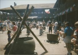 Spanish wedding at the Petaluma Adobe, Petaluma, California, August 11, 1991