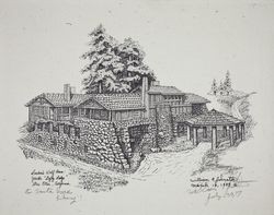 Print of Jack London's Wolf House, 2400 London Ranch Road, Glen Ellen, California, March 18, 1984