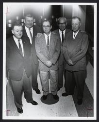 Members of Healdsburg City Council with Arthur Ruonavaara