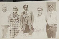 Officials at the laying of the cornerstone of Rohnert Park Library