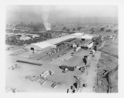 Aerial view of Speedspace, Windsor, California, 1964