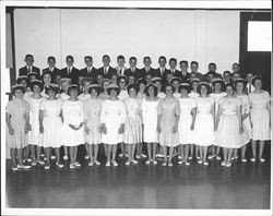 Confirmation class at St. Vincent's, Petaluma, California, 1960