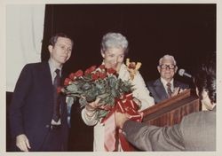 Helen Putnam and Pete Wilson at the California Cities Conference, San Diego, California, Oct. 1976