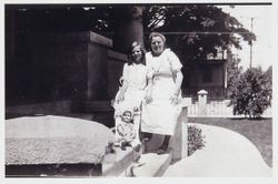 Josephine Cecelia Girolo and Josephine Peirina Girolo posed at the Girolo home in Santa Rosa, California, 1922