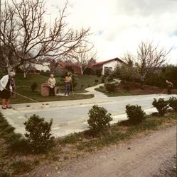 Shuffleboard court at Valle Vista, Santa Rosa, California, circa1971