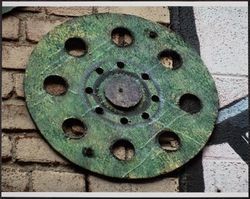 Wooden Gears of American Alley, American Alley, Petaluma, California, 2012