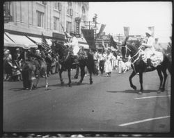 Horses and riders in the Rose Parade