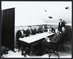 Sales staff at Bishop Hansel Ford, Santa Rosa, California, 1963