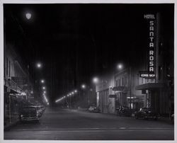 500 block of Fourth Street at night