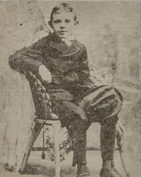 Portrait of an unidentified boy taken in the 1870s